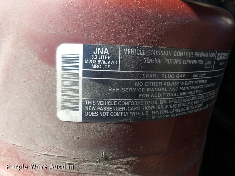 image for item K7646 1991 Buick Century