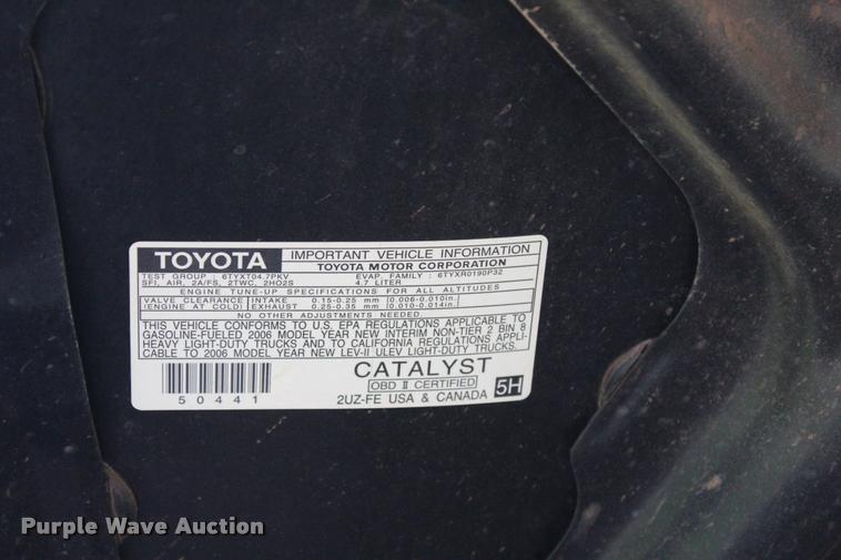 image for item L1984 2006 Toyota Tundra SR5 pickup truck