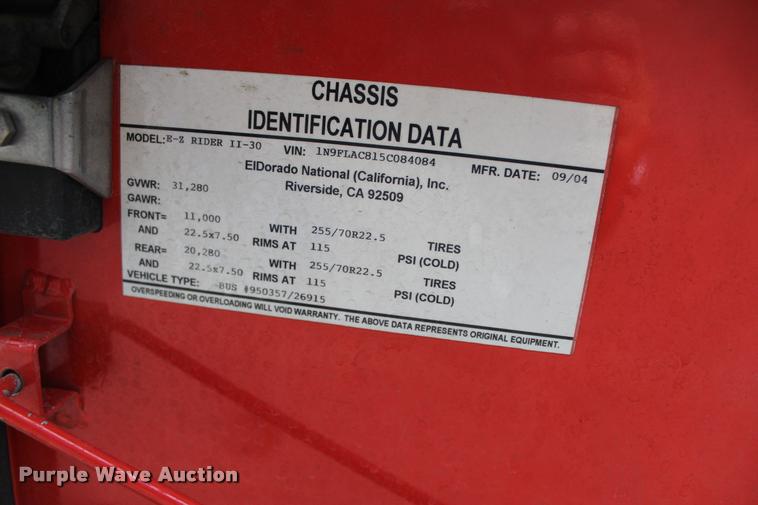 image for item L1995 2005 Neoplan Eldorado Ez Rider II-30transit bus