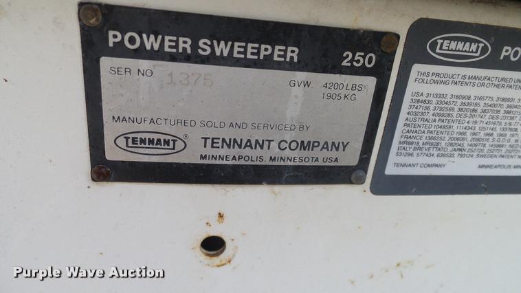 image for item L3144 Tennant Power Sweeper 250 sweeper