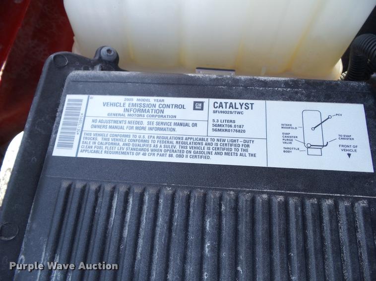 image for item L5550 2005 Chevrolet Silverado 1500 Ext.Cab pickup truck