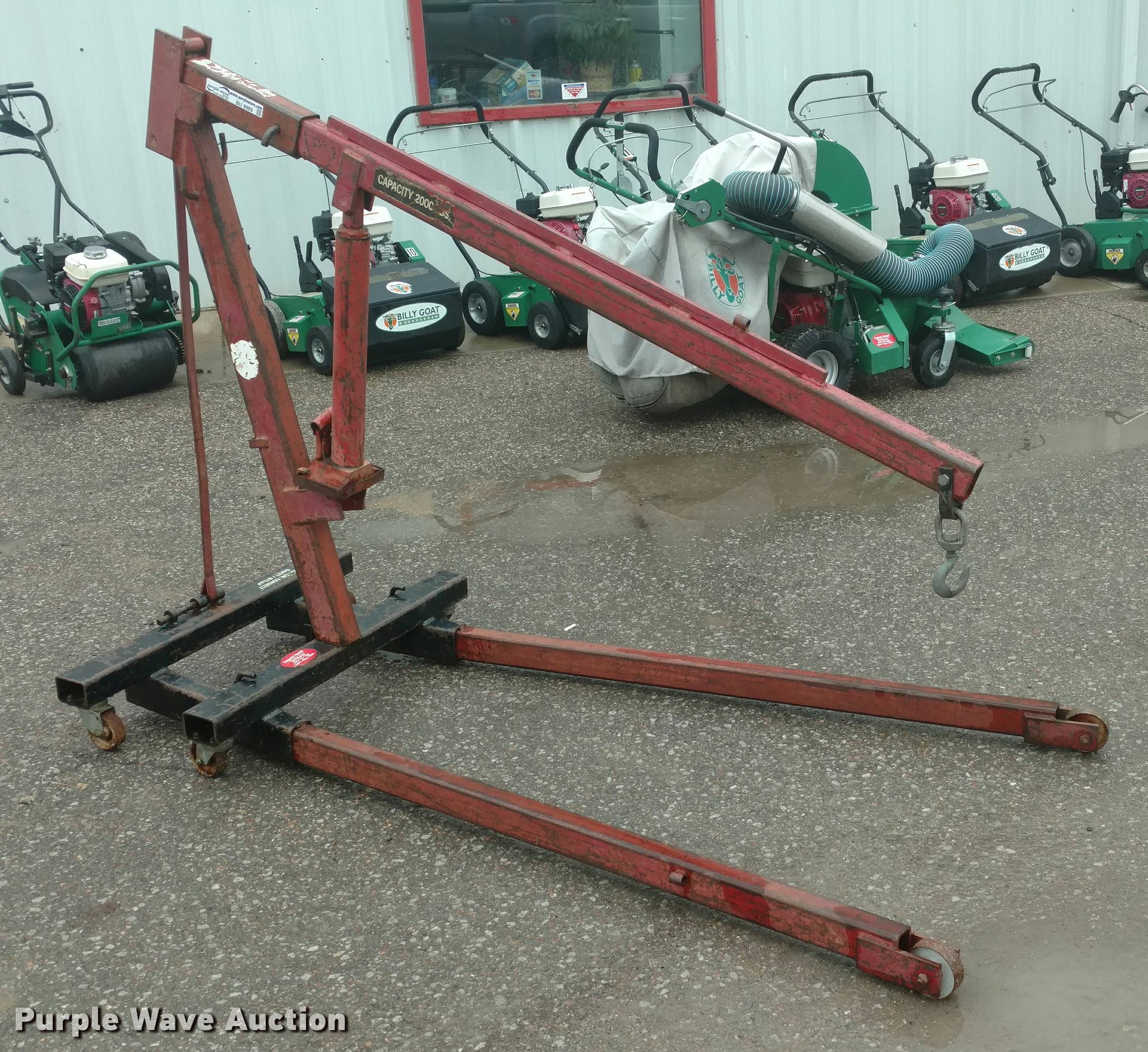 Engine hoist in Augusta, KS Item BU9969 sold Purple Wave