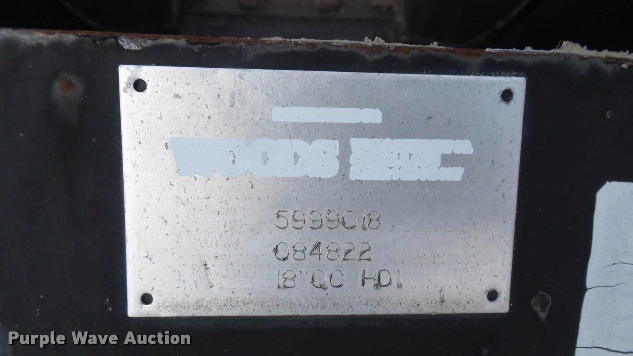 Woods excavator bucket in Wichita, KS Item DQ9093 sold Purple Wave