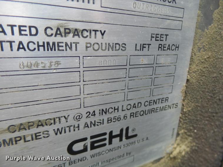 image for item DA3488 1994 Gehl 882 telehandler