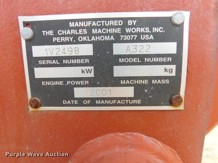 image for item DA6284 2001 Ditch Witch 3700 trencher