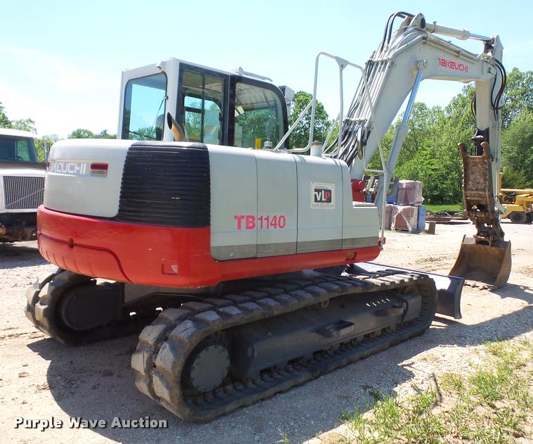 image for item DA6307 2008 Takeuchi TB1140 mini excavator