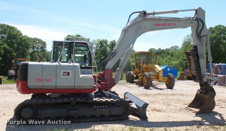 image for item DA6307 2008 Takeuchi TB1140 mini excavator