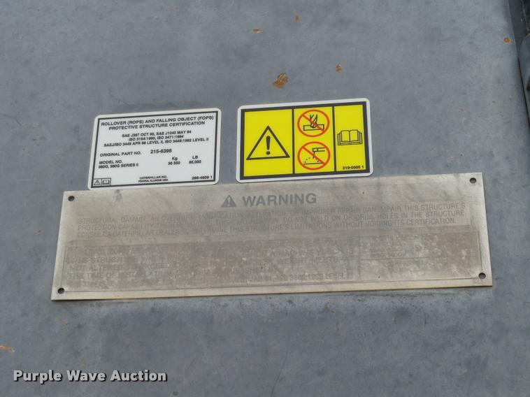 image for item DB0156 1995 Caterpillar 980G wheel loader