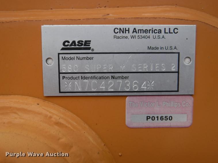 image for item DB3936 2007 Case 580 Super M Series II backhoe