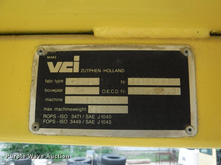 image for item DB3937 1985 Bomag BW142PD vibratory single drum roller