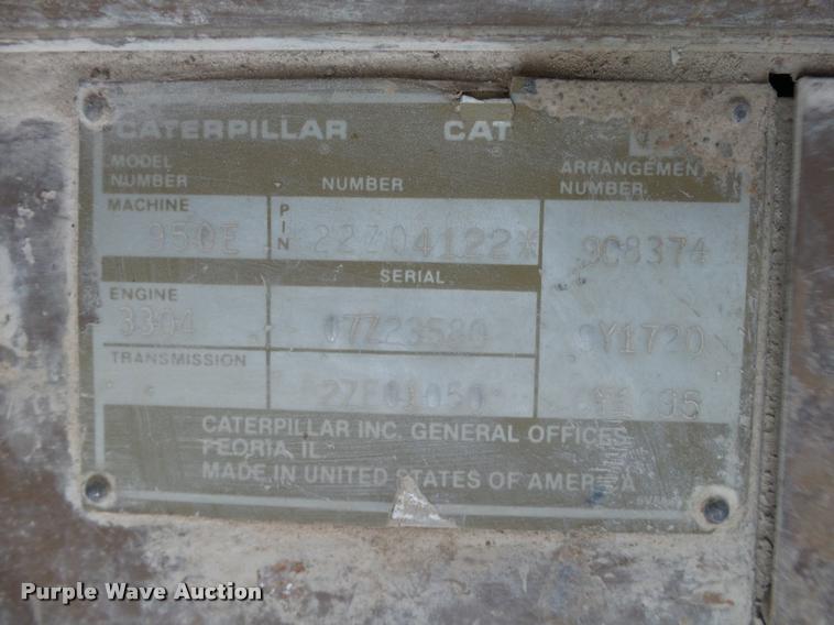 image for item DB4727 1989 Caterpillar 950E wheel loader