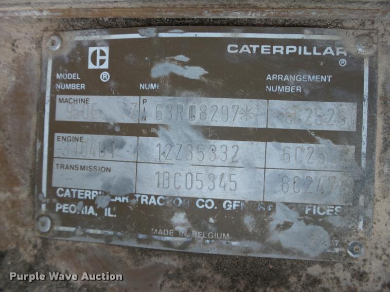 image for item DB4729 1989 Caterpillar 950E wheel loader