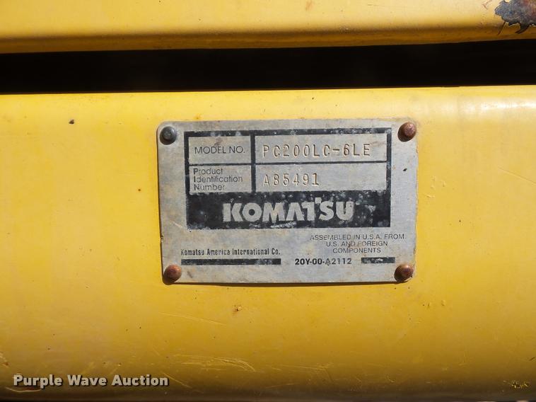 image for item DD9434 2001 Komatsu PC200LC excavator