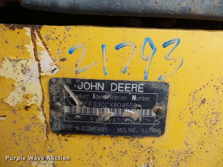 image for item DD9463 2005 John Deere 330C LC excavator