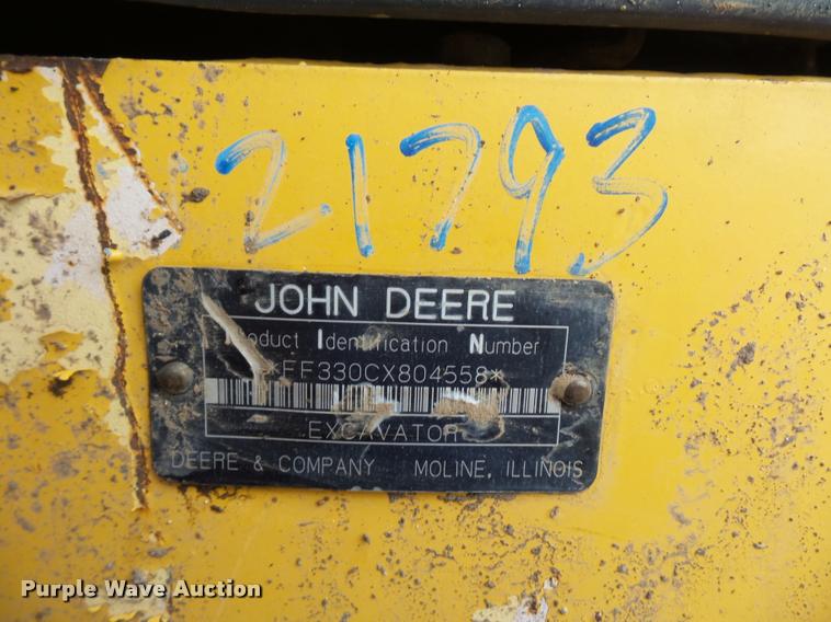 image for item DD9463 2005 John Deere 330C LC excavator