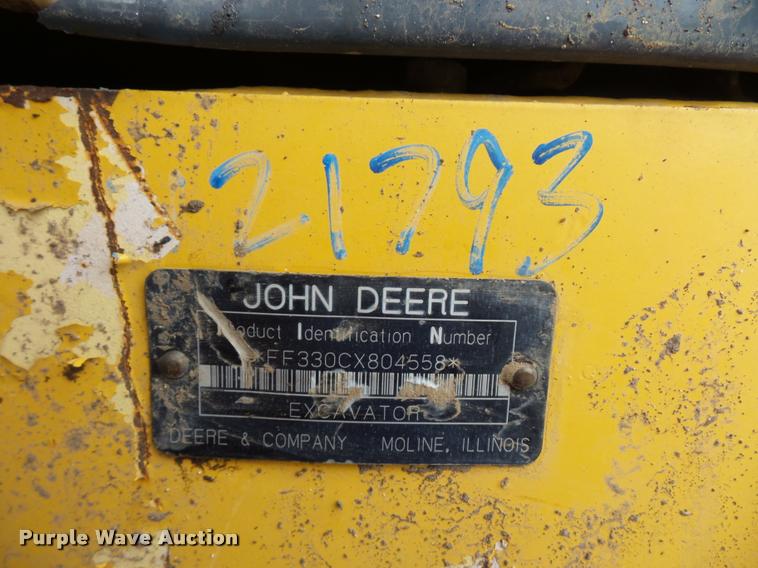 image for item DD9463 2005 John Deere 330C LC excavator