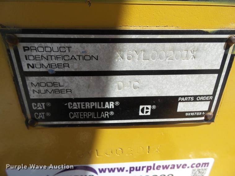 image for item DH9289 1994 Caterpillar D4C Series III dozer