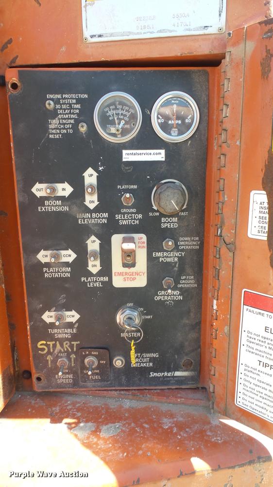 image for item DQ9128 1997 Snorkel TB-A60 boom lift