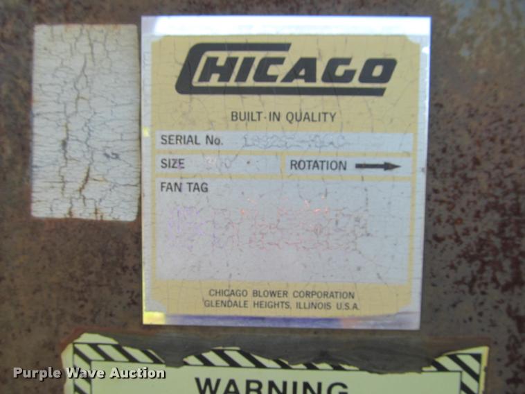 image for item J2504 Chicago squirrel cage fan