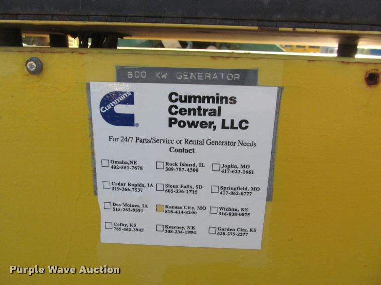 image for item J2511 Cummins generator
