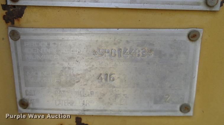 image for item L3143 1991 Caterpillar 416 Series II backhoe