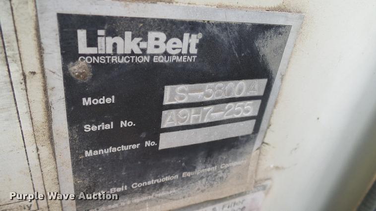 image for item L3148 1987 Link Belt LS-5800A excavator