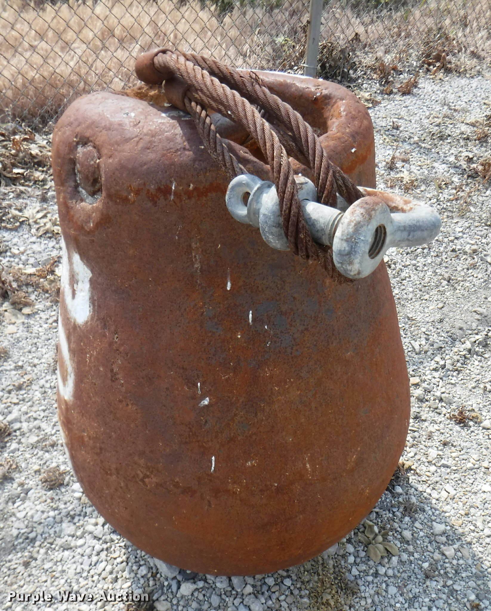 Pear shaped demolition/wrecking ball in Topeka, KS Item DJ9095 sold