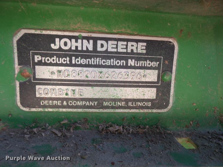 image for item DA6387 John Deere 8820 Titan II combine