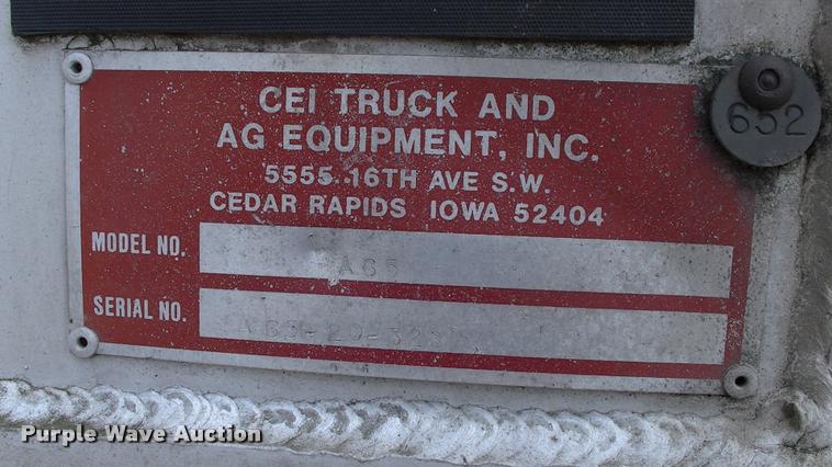 image for item DP9371 CEI A65 feed delivery bed