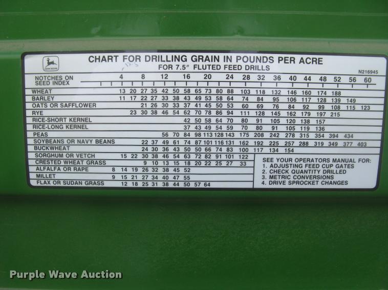 image for item L2342 John Deere 450 grain drill