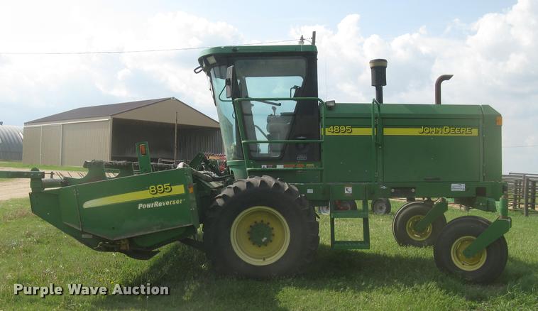 image for item L2343 2002 John Deere 4895 self-propelled windrower