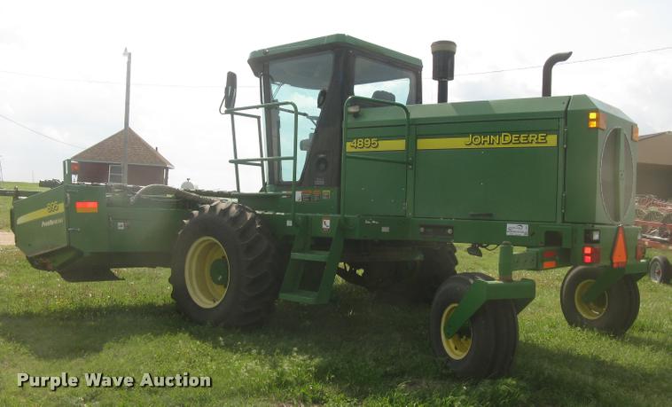 image for item L2343 2002 John Deere 4895 self-propelled windrower
