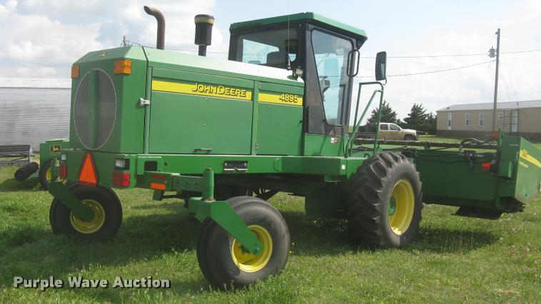 image for item L2343 2002 John Deere 4895 self-propelled windrower