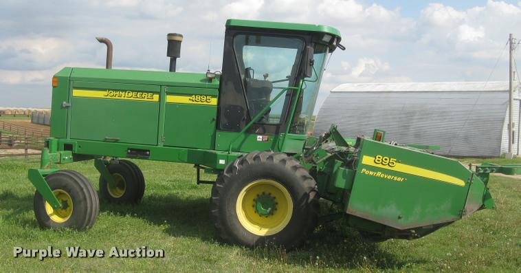 image for item L2343 2002 John Deere 4895 self-propelled windrower
