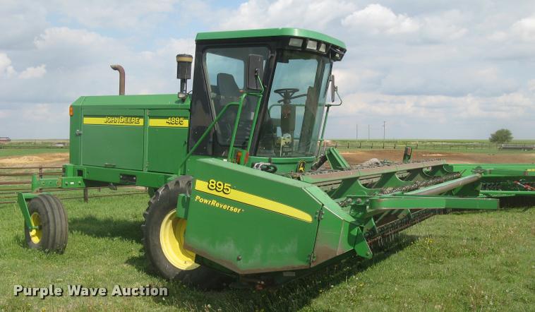 image for item L2343 2002 John Deere 4895 self-propelled windrower