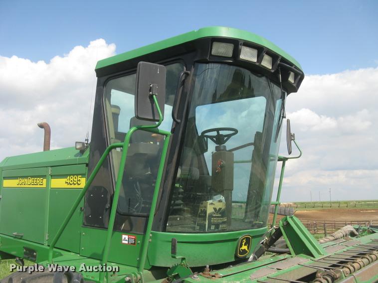 image for item L2343 2002 John Deere 4895 self-propelled windrower