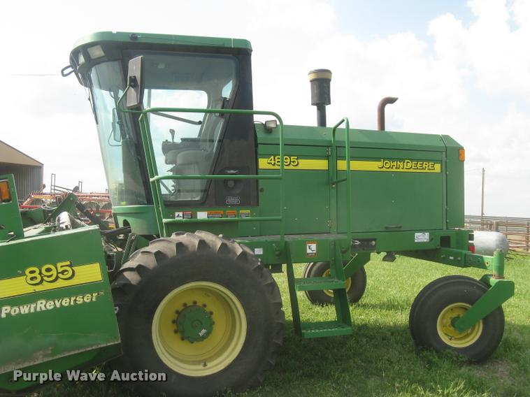 image for item L2343 2002 John Deere 4895 self-propelled windrower
