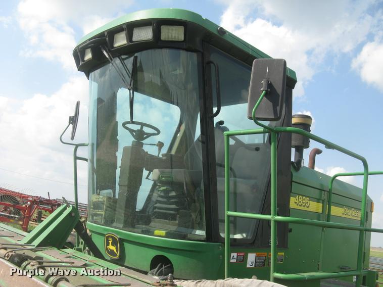 image for item L2343 2002 John Deere 4895 self-propelled windrower