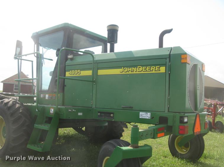 image for item L2343 2002 John Deere 4895 self-propelled windrower