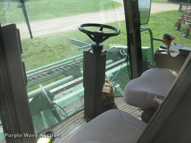 image for item L2343 2002 John Deere 4895 self-propelled windrower