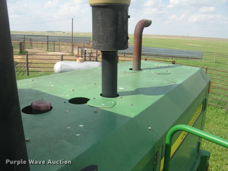 image for item L2343 2002 John Deere 4895 self-propelled windrower