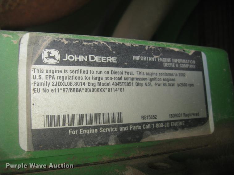 image for item L2343 2002 John Deere 4895 self-propelled windrower
