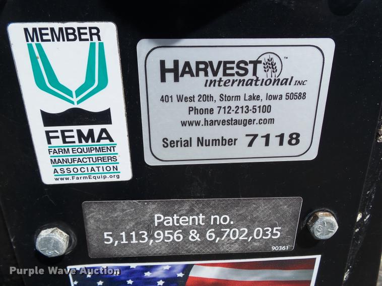 image for item L5542 2014 Harvest International toolbar