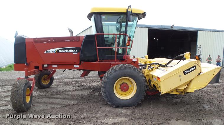 image for item L5553 2006 New Holland HW345 self-propelled windrower
