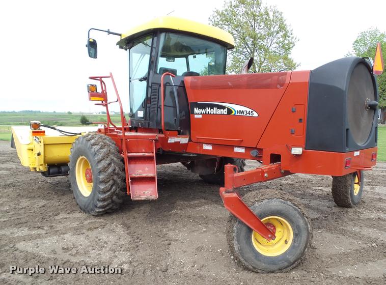 image for item L5553 2006 New Holland HW345 self-propelled windrower