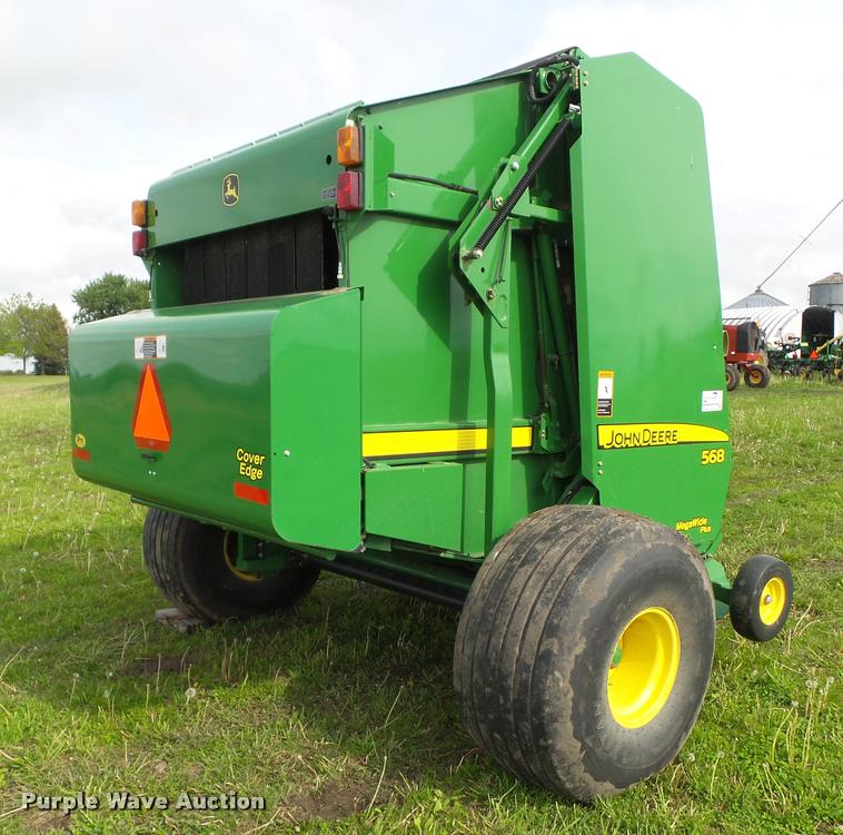 image for item L5554 2012 John Deere 568 Mega Wide Plus round baler