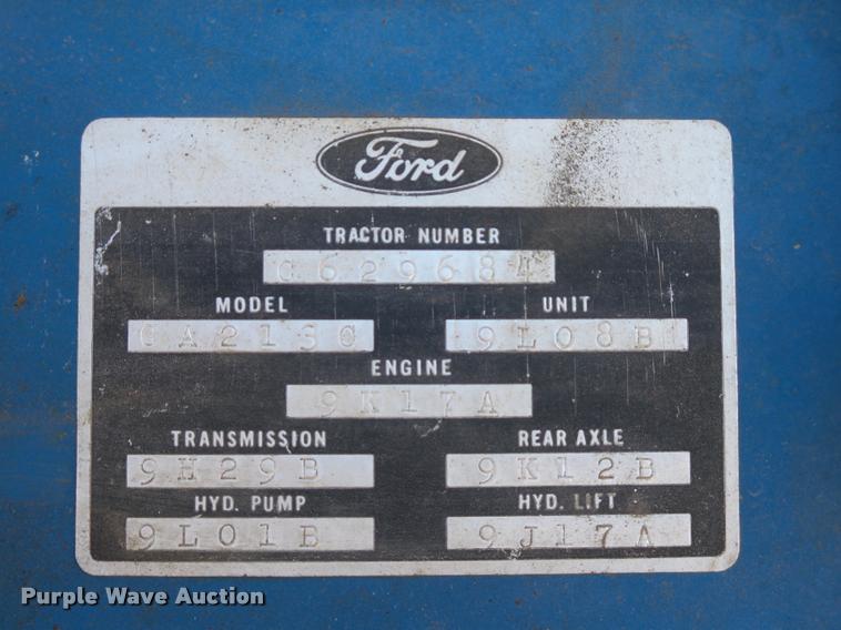 image for item AP9252 1979 Ford 3600 tractor