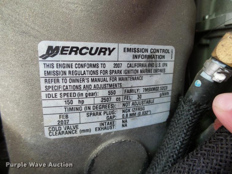 image for item DB4744 2007 Mercury Optimax 150 outboard motor