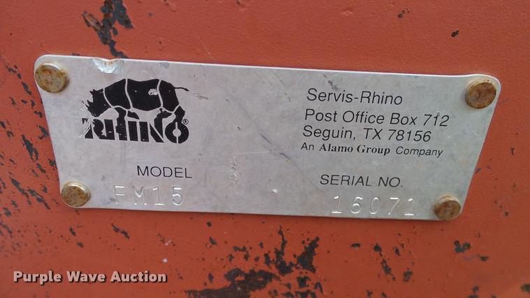 image for item DJ9957 Rhino FM15 batwing rotary mower