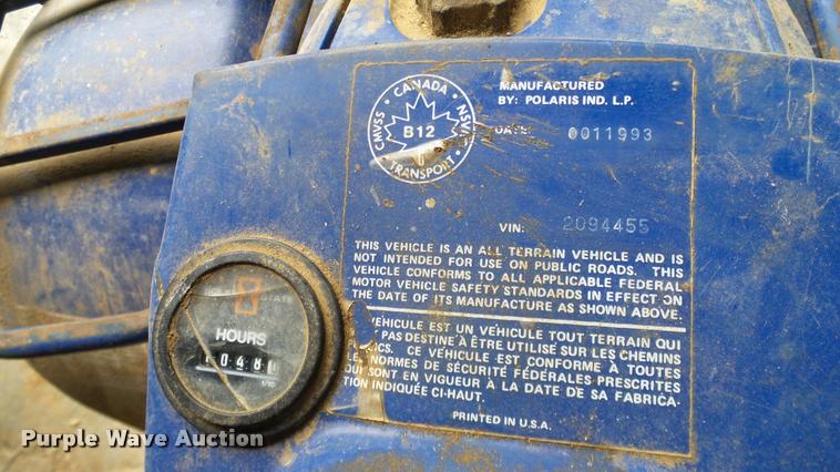 image for item DJ9965 1993 Polaris 250 ATV